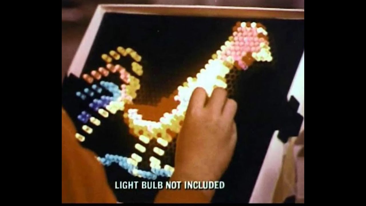 Lite Brite Commercial 70s  Lite-Brite Making Things With Light 