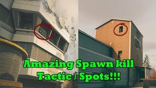 Rainbow Six Siege AMAZING Spawn Kill Tactic''s / Spots - How to get onto the Window Ledge