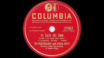 1946 HITS ARCHIVE: To Each His Own - Modernaires