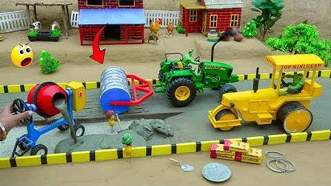 DIY Mini Tractor: Build a Boat Bridge Using Mini Bricks And Metal Railing‪ construction since #toys 