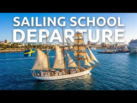 #0038 WingCam Rewind ⏪🔓 – GUNILLA – Training Ship – Departure Las Palmas