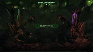 StarCraft II: Real Scale Heart of the Swarm campaign: Zergling evolution mission (Normal difficulty)