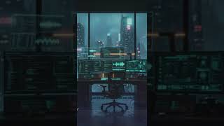 2077: DEEP WORK ⚡ Enter Cyberpunk Coding Mode #Shorts