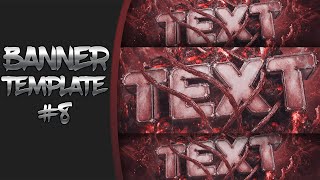 3D Lava Banner Template (C4D + PS)