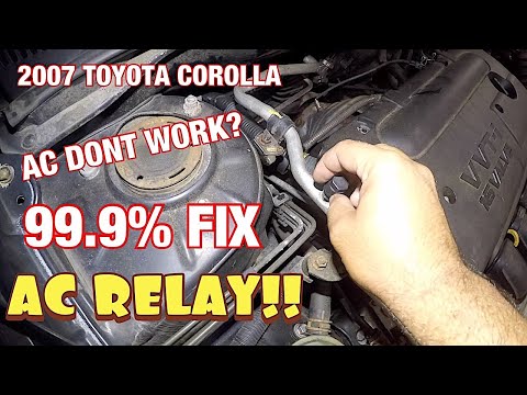 Toyota corolla 2007 AC Dont work, Quick Fix AC Relay