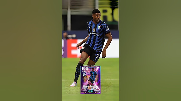 SHOWTIME Card - Denzel Dumfries 💙 #shorts #efootball #football #inter #ucl #edit #efootball2025