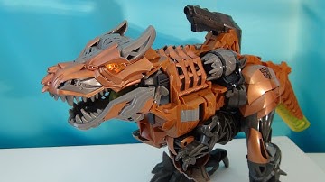 TRANSFORMERS 4 STOMPAND CHOMP GRIMLOCK AGE OF EXTINCTION VIDEO TOY REVIEW