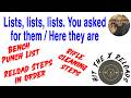 Lists, lists, lists  You wanted them, you got em'