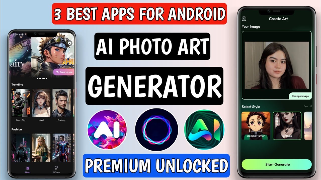 3 best Ai Photo Art Generator App for Android | Top Ai Art Generator App Android