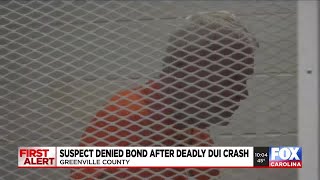 Suspect denied bond after deadly DUI crash