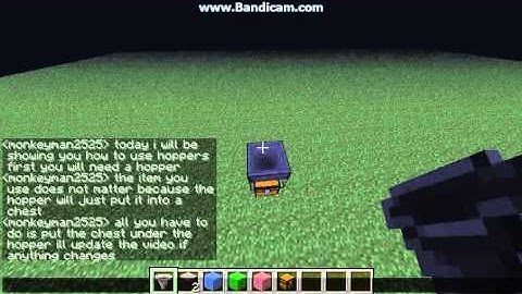 How to use hoppers in Minecraft 1.5.2