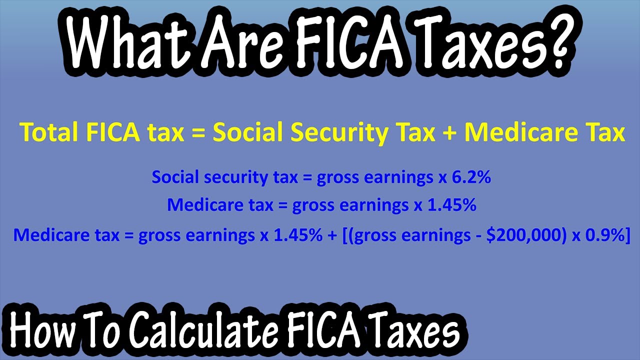 What Is And How To Calculate FICA Taxes Explained, Social Security