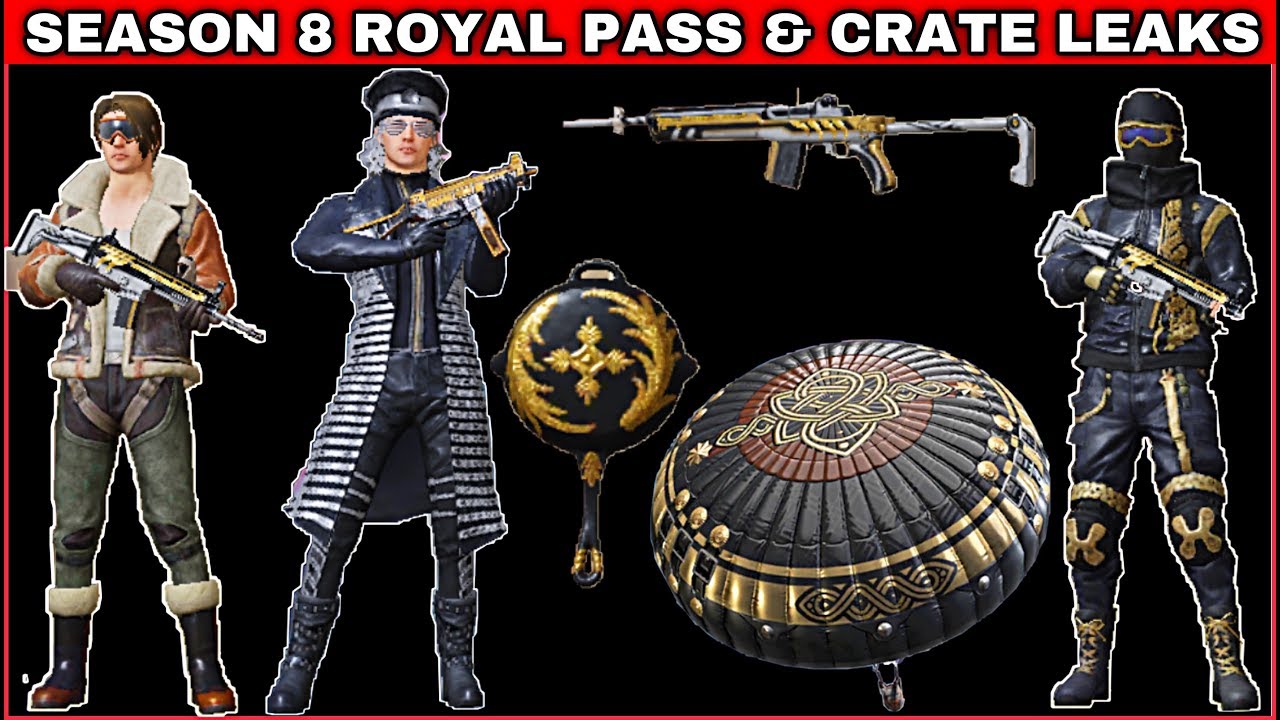 SEASON 8 ROYAL PASS LEAK PUBG MOBILE & NEW UPCOMMING CRATES LEAK PUBG MOBILE - 