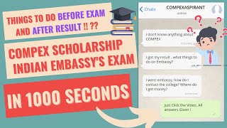 Everything about Compex Scholarship by Indian Embassy | COMPEX 2022