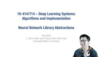 Lecture 7 - Neural Network Abstractions