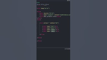 Inputs de Formulário HTML