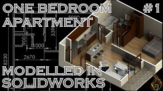 SolidWorks | One Bedroom Apartment #1