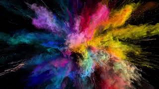 Color Explosion on Black Background | FREE STOCK VİDEO 4K | NO COPYRİGHT VİDEO COMPILATION | 2021