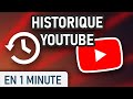 Afficher votre historique sur youtube