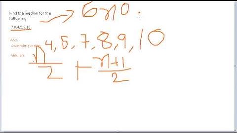 How to find the median with even number of observations