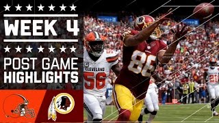 Browns vs. Redskins | NFL Week 4 Game Highlights