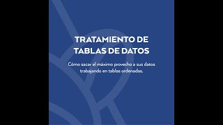 Tutorial #GISAnacafé | 02 Tratamiento de tablas de datos