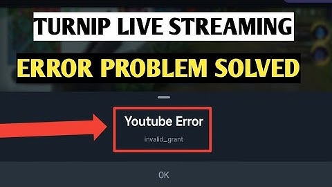 turnip app live streaming problem ||error problem solved