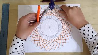 Pattern #16 details - How to draw an Islamic geometric pattern | زخارف اسلامية هندسية