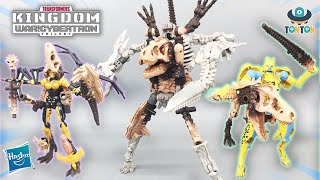 Transformer WFC Kingdom Beast Combine Paleotrex/Cheetor /Blackarachnia /Ractonite