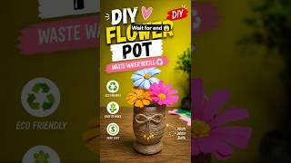 Don't throw away old water bottles! 🍾✨ Easy DIY Flower Pot! #YouTubeShorts #ZeroCostDIY #HomeDecor
