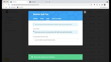 Convertri Help - Creating and Using Funnel Sharecodes