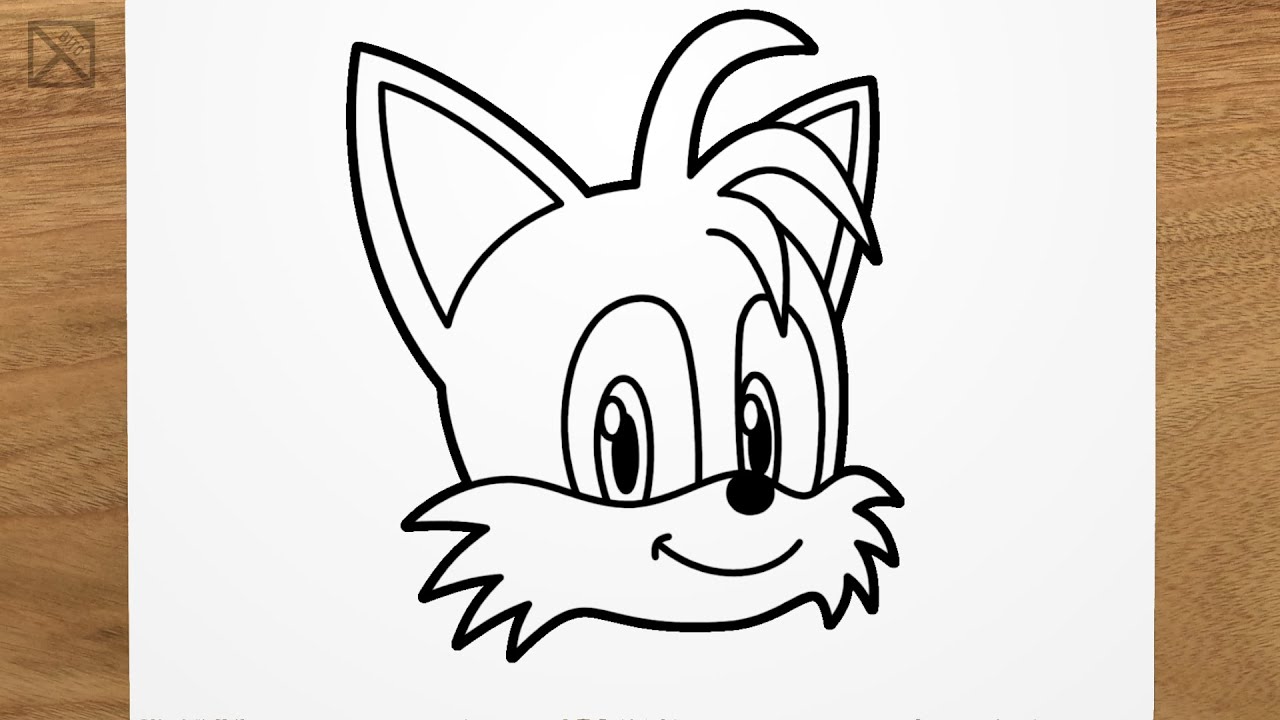 como desenhar o Tails do Sonic - how to draw sonic tails 