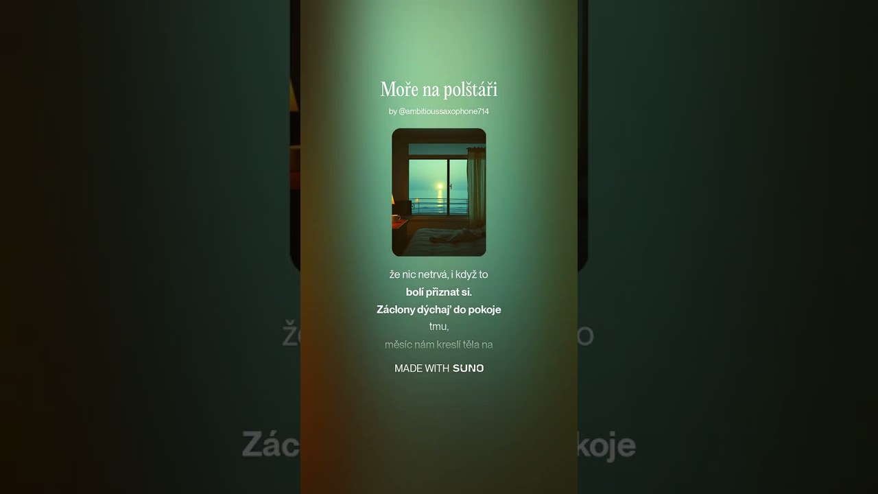 Moře na polštáři