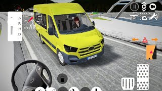 3D Driving Game  - Yellow Minibus Driving In Airport screenshot 1