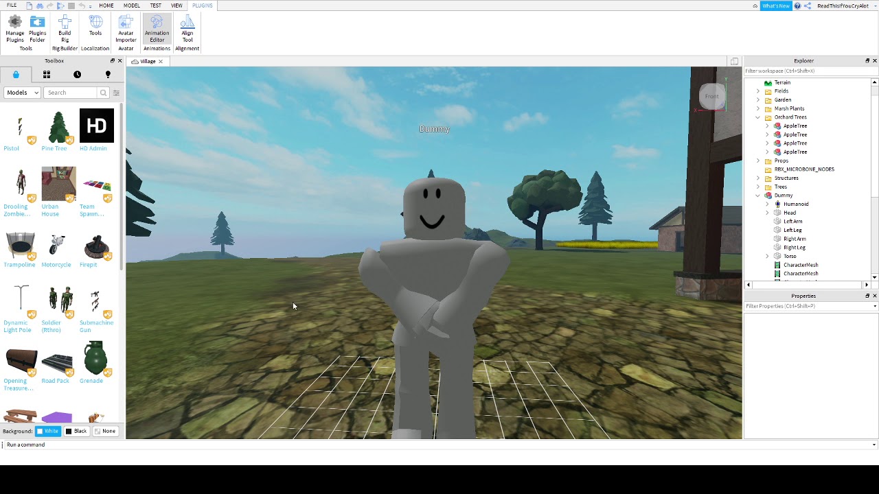 First Roblox Studio animation thing. - YouTube