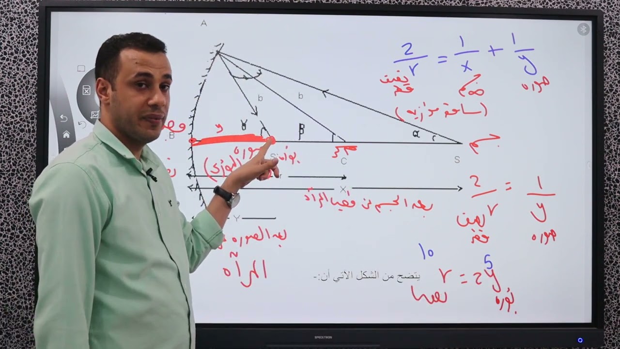 شرح ظاهره الانعكاس ..كليه التربيه .. ماده بصريات هندسيه .. دكتورعمرو الشرقاوى #حب_الفيزيا_تحبك 3