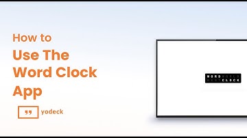 How to set up the Word Clock App with Yodeck