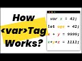 Learn the Var Tag in HTML With an Interesting, Real-world Coding Exercise