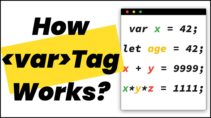 Learn the Var Tag in HTML With an Interesting, Real-world Coding Exercise