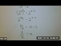 7.1 Equivalent Forms of Exponential Equations