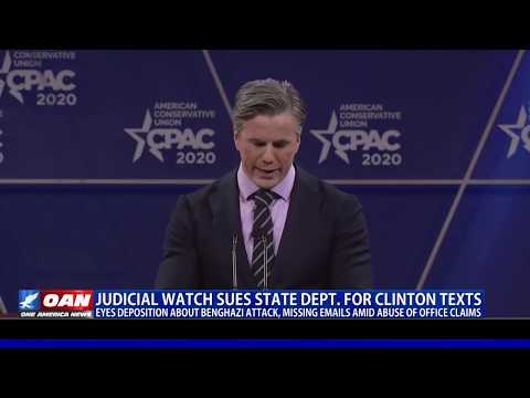 Judicial Watch sues State Dept. for Clinton texts