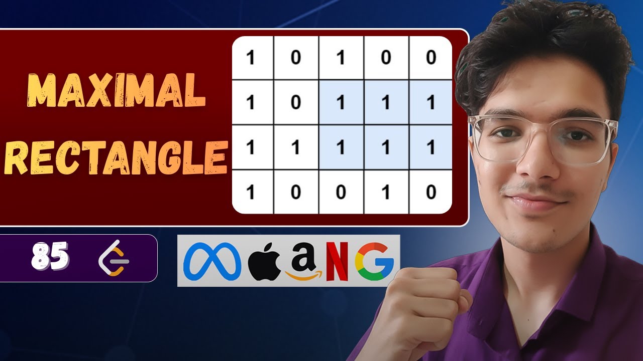 Maximal Rectangle | LeetCode 85 | Monotonic Stack - YouTube