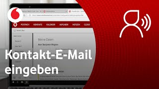 Vodafone E-Mail & Cloud: Kontakt-E-Mail Adresse ändern screenshot 4