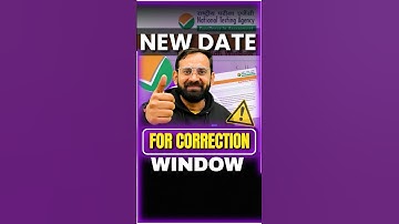 CUET 2024 New Dates for Correction Window 🔥😱 #shorts