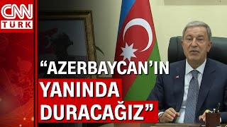 Milli Savunma Bakanı Hulusi Akar, Azerbaycan Savunma Bakanı ile görüştü