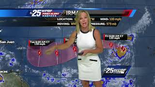 Hurricane Irma blows up in Atlantic