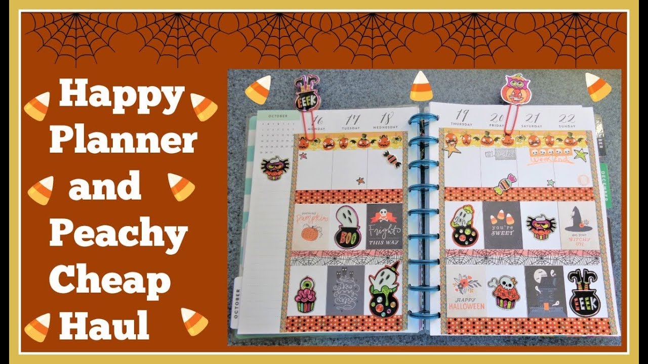 Happy planner and peachy cheap haul youtube