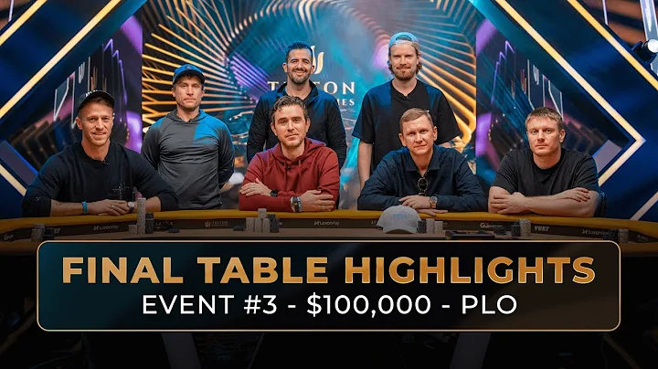 $100K PLO Main Event – Final Table Highlights | Triton Poker Series X WSOP Paradise 2025