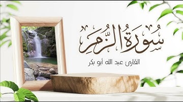 تلاوة مختارة من سورة الزمر #قرآن #اكسبلور /القارئ عبدالله أبوبكر