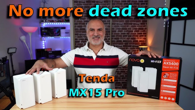 MX21-Pro Tenda AXE5700 Mesh WiFi 6E System Nova MX21 Pro - up to 7300 sq.ft  - Whole Home WiFi 6E Mesh System - New 6GHz Band - Tri-…